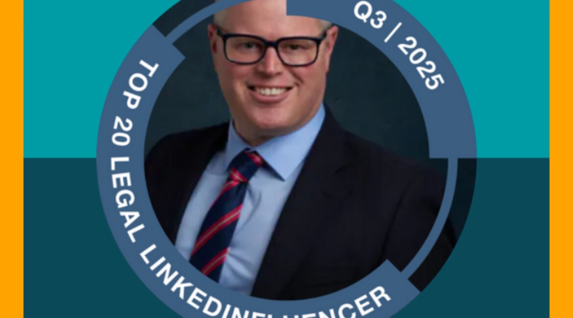 We’re proud to share that Jonathan Lea has been ranked among the Top Legal LinkedInfluencers in the UK for Q3 2025 ð