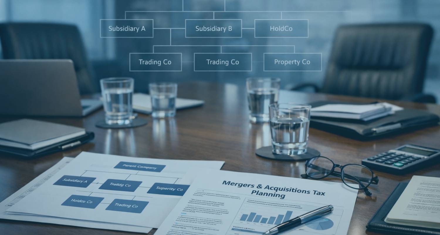 Strategic corporate tax advice for UK businesses, covering M&A structuring, reorganisations, property tax, incentives and risk management. Integrated legal and tax support.