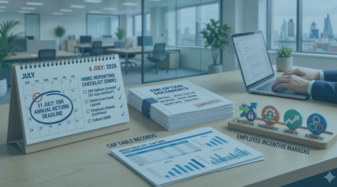 Guide to EMI reporting deadlines, HMRC notifications and annual ERS returns. Learn what companies must check before the 6 July deadline.
