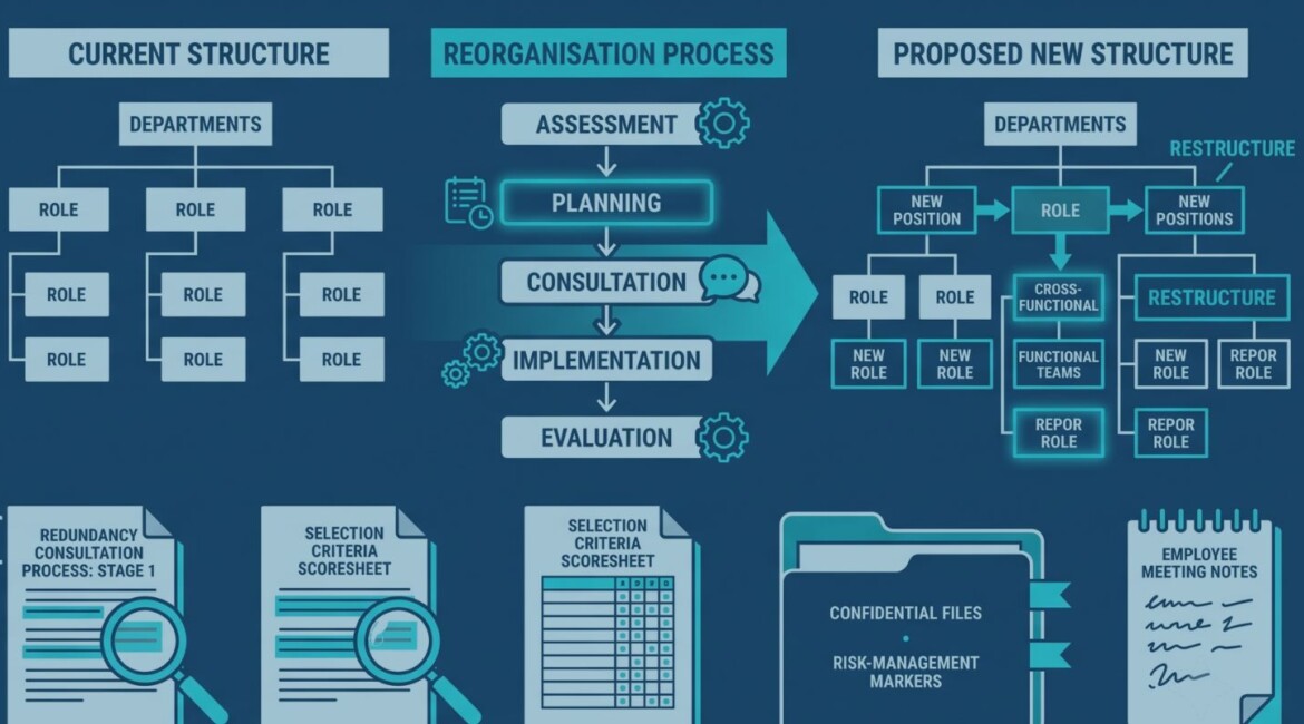 Company reorganisation involving capital reductions, demergers and share-for-share exchanges Corporate restructuring diagram with holding company, demerger and capital reduction steps Business owners planning a company reorganisation and share-for-share exchange