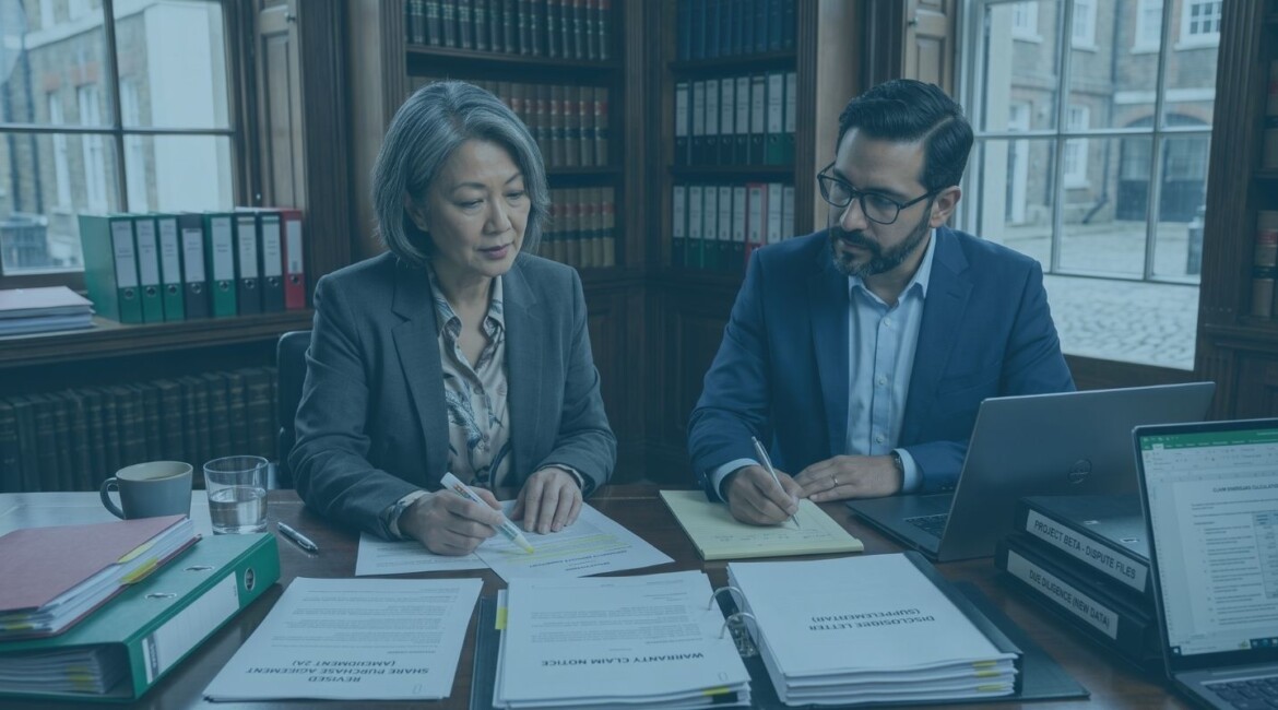 Common warranty claims after buying or selling a business Buyer reviewing a potential warranty claim after a business sale Share purchase agreement and disclosure letter review for warranty claims