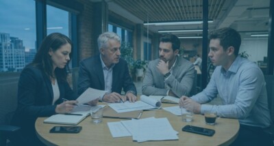 Start-up founders reviewing warning signs of a possible down round Founders and advisers modelling runway and dilution before a down round Start-up board reviewing cap table and investor terms before funding round
